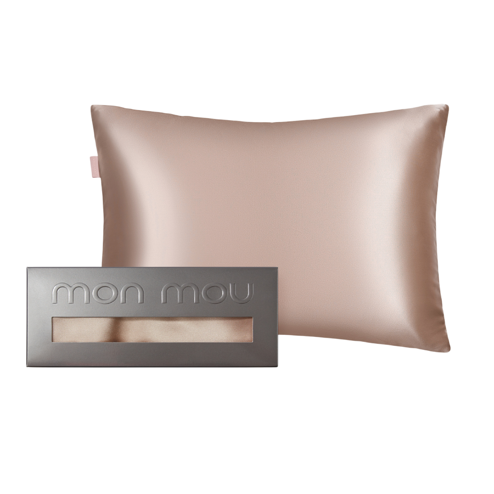 MON MOU Soft Silk Pillowcase Beige - Наволочка з натуральним 100% шовком - фото №1 MON MOU Soft Silk Pillowcase Beige - Наволочка з натуральним 100% шовком - фото №1